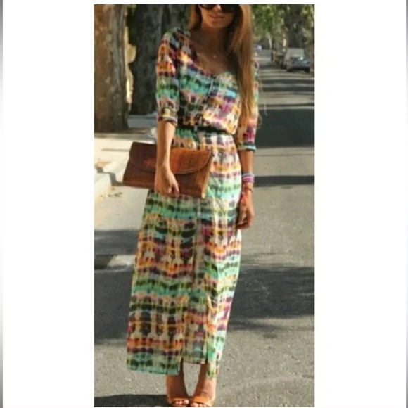 SHEIN Dresses & Skirts - Colorful mesh long cover up dress for women